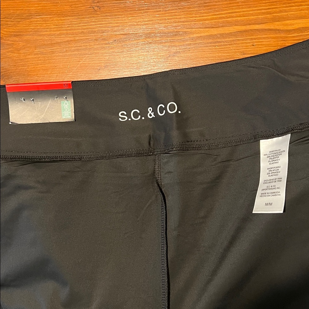 NWT - SC & Co - Black Denim Like Skort - Size M - Picture 5 of 10